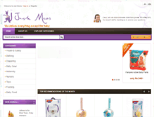 Tablet Screenshot of justmoms.org